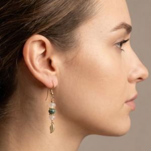 עגילי נשים | Moonstone & Turquoise